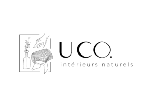Logo UCO noir et blanc intérieurs naturels